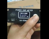Mini QRP 150W 1.6-50MHz SWR HF Short Wave Standing Wave Meter SWR Power Meter FM/AM/CW/SSB