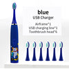 Children Electric Toothbrush Children Cute Cartoon Pattern Waterproof Smart Cleaning IPX7 Sonic Electric Toothbrush For Kids