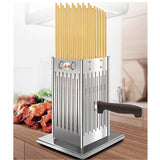 Manual Stainless Steel Beef Mutton String Device Automatic Stringing Machine Barbecue Skewer Meat Skewers