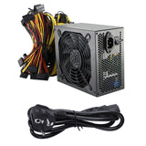 EU Plug Mining Power Supply 1800W Support 8 GPU Cards, For ETH Bitcoin Ethereum Miner With Power Cable