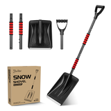 Anti-Freeze Telescopic Detachable Snow Remover Snow Scraper Snow Removing Tool for Road Home Outdoor