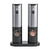 Rechargeable Electric Salt And Pepper Grinder Set,Automatic Salt And Pepper Grinder Set, 2 Adjustable Coarseness Mills
