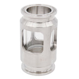 1.5"TC Compact Sight Glass 50.5mm 1.35"ID 3.5"OAL Stainless Steel 316 Sanitary Sight Glass Tri Clover Type Homebrew Hardware