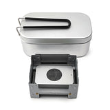 Outdoor Folding Alcohol Stove Furnace Portable Alcohol Burning Stove with 2 Bottles and Lunch Tin Box for Camping Hiking Picnic