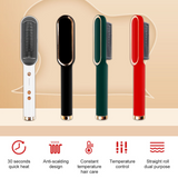 Hot Hair Straighteners Brush Women Hair Styler Curling Iron Electric Hot Comb Straightener Fast Heating Curler Hair Caring Tools
