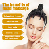 Electric Octopus Claw Scalp Massager Stress Relief Therapeutic Head Scratcher Relief Hair Stimulation Hands Free Rechargable