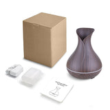 TUYA Ultrasonic Humidifier Electric Aroma Air Diffuser 400ML  Wood Grain Air Humidifier Essential Oil Aromatherapy Mist Maker