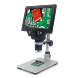 KKMOON G1200 12MP 1-1200X Digital Microscope for Soldering Electronic 500X 1000X Microscopes Continuous Amplification Magnifier