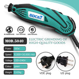 BDCAT 180W Electric Grinder Engraver Tool Mini Drill Polishing Machine Variable Speed Rotary Tool Power Tools Dremel Accessories