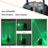 Multifunction 5 Green Lines Laser Level Measurement Tool with Vertical Horitical Straight Line for Home Improvement Construction