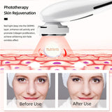 5 in 1 Electric EMS Microcurrent LED Photon Light Therapy Heated Face Massager Skin Rejuvenation Facial Lifting Removal Wrinkle