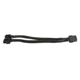 GPU VGA PCI-E 8 Pin Female To Dual 8(6+2) Pin Male PCI Express Adapter Braided Sleeved Splitter Power Cable 8 Inch