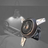 Camping Fan Solar Tent Fan USB Rechargeable Battery Operated Fan With LED Lamp For Home Travel Indoors Camping