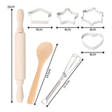 24PCS Chef Set For Kids Kitchen Costume Role Play Kits Girls Apron Hat Friends Game Pretend Role Play Toys Baby Cooking Sets