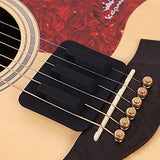 4Pack Guitar String Muter and Sound Hole Cover Set Fit for 38/39 40/41 Inch Acoustic Guitar Feedback Buster Prevention