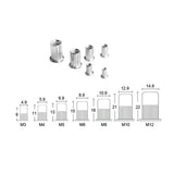 110pcs Labor-saving Hand Riveter Kits Fine Quality Simple Operation Manual Rivet Machine Professional Riveting Tools Set