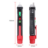 TANiCE Non-Contact Voltage Tester Pen With LED Flashlight Pre-Installed Battery And Outlet Tester Socket Tester Kit & EU Adapter