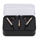 Wired Earbuds Ergonomic Noise Canceling 3.5mm Earphones with Mic and Volume Control for Phones PC