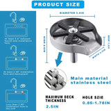 Stainless Steel Glass Rinser, Faucet Glass Rinser For Kitchen Sink, Bottle Washer, Metal Kitchen Sink Glass Rinser