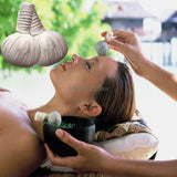 3PCS Thai SPA Home Healthy Care Hot compress herbal bag traditional herbal massage compress ball for face & body relaxing