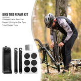 Portable Glueless Patch Bike Tire Repair Kit Bicycle Flat Tyre Tube Repair Tools Set Cycling Accessories