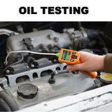 Car Testing Tools 2-in-1 Diesel Engine Oil and Gasoline Engine Oil Tester for Auto Check Oil Quality Analyzer with LED Display