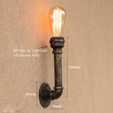 5 style Vintage Steam punk Loft Industrial iron rust Water pipe wall lamps E27 sconce lights for living room bedroom bar