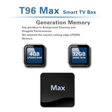 K10 Smart TV Box 4K 8K HD Android 9.0 Media Player 4GB Bluetooth 2.4G/5G Wifi 4.1 Set Top Box