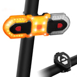 USB Rechargeable Wireless Control Bike Turn Signal Light IPX6 Waterproof Bicycle Front Rear Safety Warning Light Rear Lantern