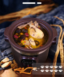 220V Electric Casserole Stew Pot Household Ceramic Electric Stewing Cooker Cooking Pot Machine Easy Operation Slow Stewer