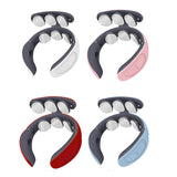 Remote Control 6 Head Neck Massager Infrared Heating Pulse Cervical Spine Massage Physiotherapy Neck Pain Relief Relaxation Tool