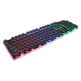 Vintage punk mechanical hand suspension round cap Esports light game keyboard matte key 19 keys without conflict