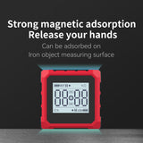 Dual Laser Digital Inclinometer MINI Angle Gauge 4*90 ° Inclinometer Magnetics Bottom Angle Slope Absolute Relative Measurement