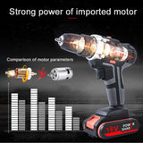 12V Multifunctional Rotary Electric Drill cordless impact drill High-power brushless impact drill screwdriver drill Power Tools