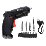 1 Set Multi-function Screwdriver Chargeable Small Electric Drill Home Screw Kit