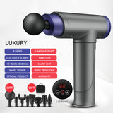 LCD touch screen massage gun muscle relaxation whole body relaxation fitness electric vibrator 6 massage head pain release
