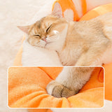 Elevated Bed with Non-Slip Bottom for Small Dogs Cushions Cozy Warm Bed 2 Size Winter Soft Round Sofa Bed
