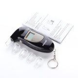 10pcs/ 2019 NEW Digital LCD Display Breathalyzer Audible Alert Breath Alcohol Tester Box Parking Gadget Analyzer
