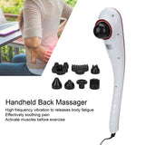 Handheld Body Massage Machine 8 Heads 10 Strength Gears Red Light Deep Tissue Massager for Waist Shoulder Arm Back Comfortable