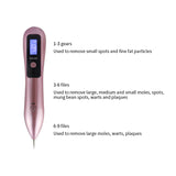 9 Level LCD Face Skin Dark Spot Remover Mole Vacuum Electric Blackhead Removal Facial Freckle Tag Wart Removal Beauty Care TSLM1