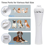 Electric Dog Nail Clippers for Dog Nail Grinders Rechargeable Vacuuming Pet Nail Trimmer 3-Speed Painless Paws Grooming for Cats