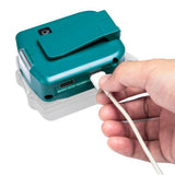 14.4V/18V Li-on Battery Dual USB Port with LED Light Spotlight Outdoor Flashlight for Makita Batteries