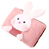 The New Double-insert Charging Hot Water Bottle Warm Waist Warm Hand Treasure Cartoon Cute Warm Water Bag Cute Rabbit Warm Baby