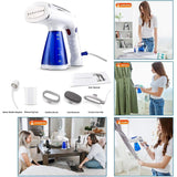 Portable Handheld Steamer for Clothes, 1600W Travel Steamer Iron Handy Foldable Fabric Wrinkle Remover,US Plug