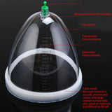 123mm Big vacuum Cupping For Women manual Breast enlargement massage Jar Nipple Sucker Chest Cupping Pump Suction Cups