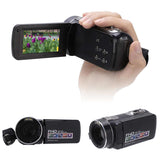 Video Camera Camcorder 270° Rotation Camera Recorder Multifunctional Full HD 1080P 24MP 18X Zoom for Family for Kids for Gifts
