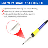 50W LED Digital Electric Soldering Iron Kit Quick Heating for Phone Electronics Repair PCB Circuit Board Maintenance