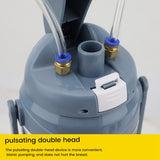 US Plug 3L Electric Pulse Milking Machine For Cow Automatic Vacuum Pump Milking Machine Double Head Impulse Milker Tool