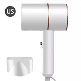 Blue Ray Negative Ion Hair Dryer US Plug Household Dormitory Supplies Fast Cold & Hot Air Switching Hair Dryer  Brush For Hair