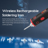 Professional Electric Soldering Iron Wireless Rechargeable Soldering Iron Bright Mini Welding Equipment Solder Welding Tools